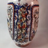 Jp derevia, ceramic vase with pheasants, signed at the bottom