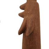 Set of three wooden tribal art statuettes, 1980s