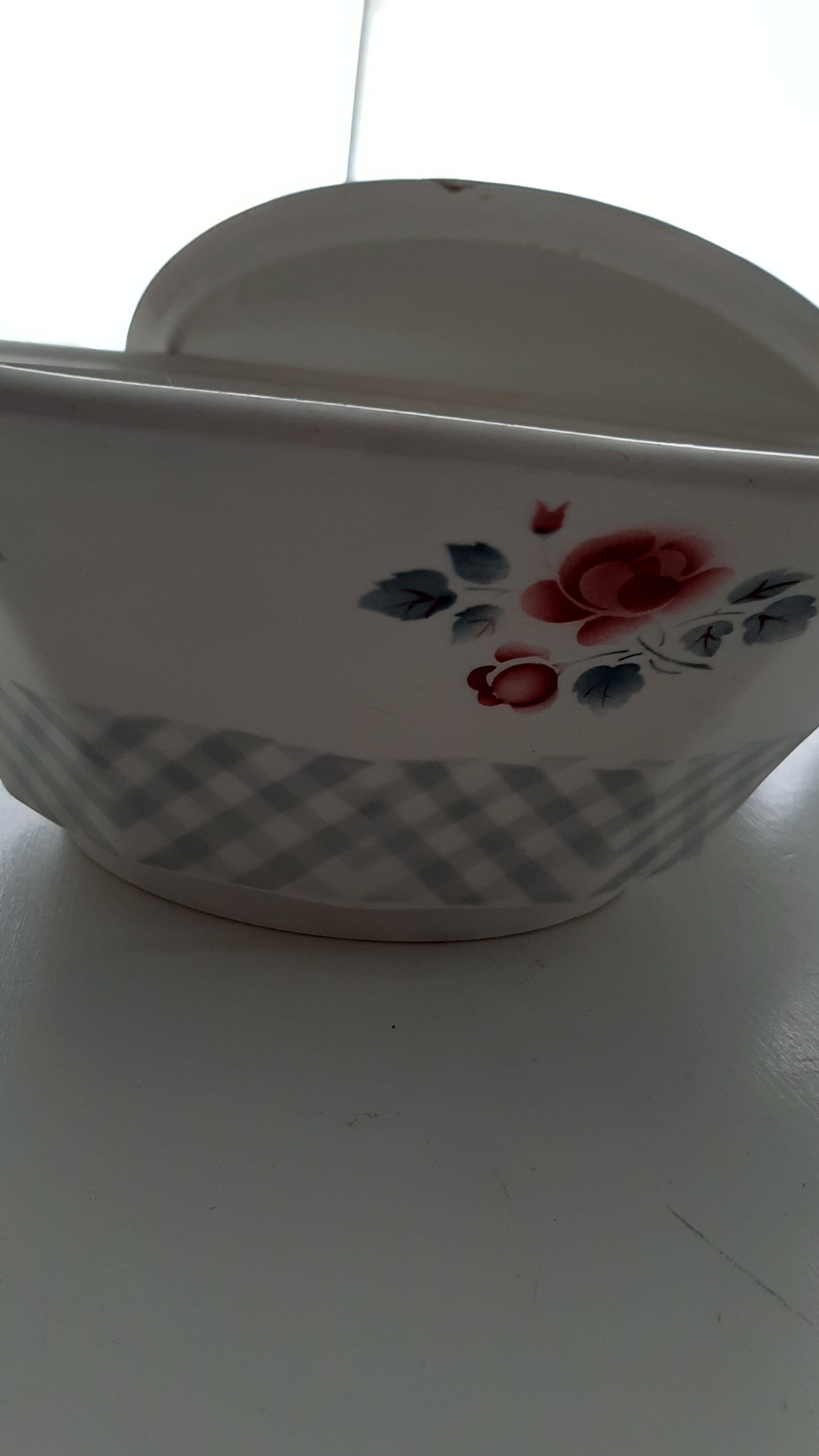 Set of retro dishes