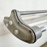Grey Industrial Hanging Tube Light from Polam Gdansk, 1970s