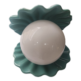 Shell lamp year 70 vintage ceramic