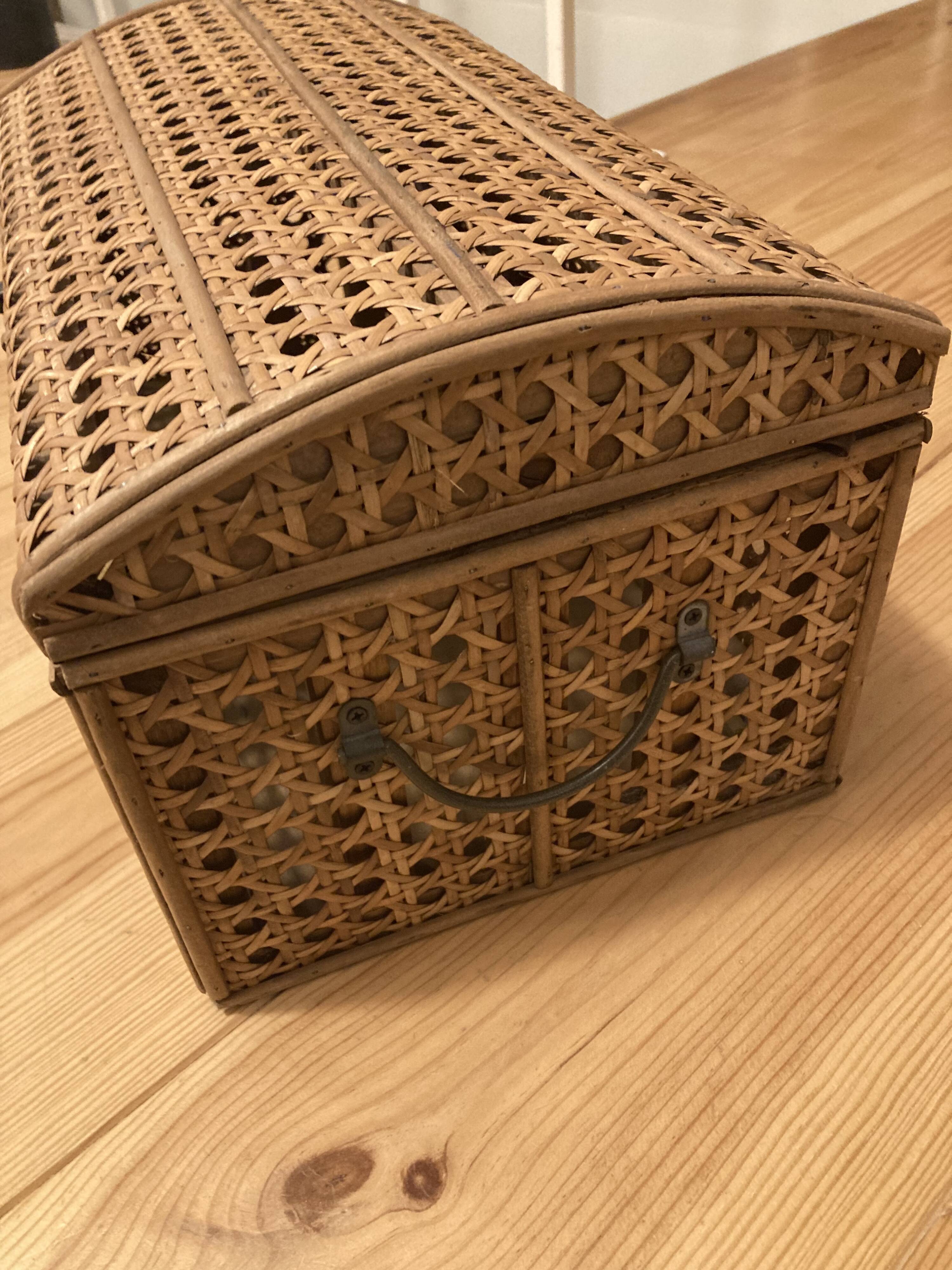 Small cane chest