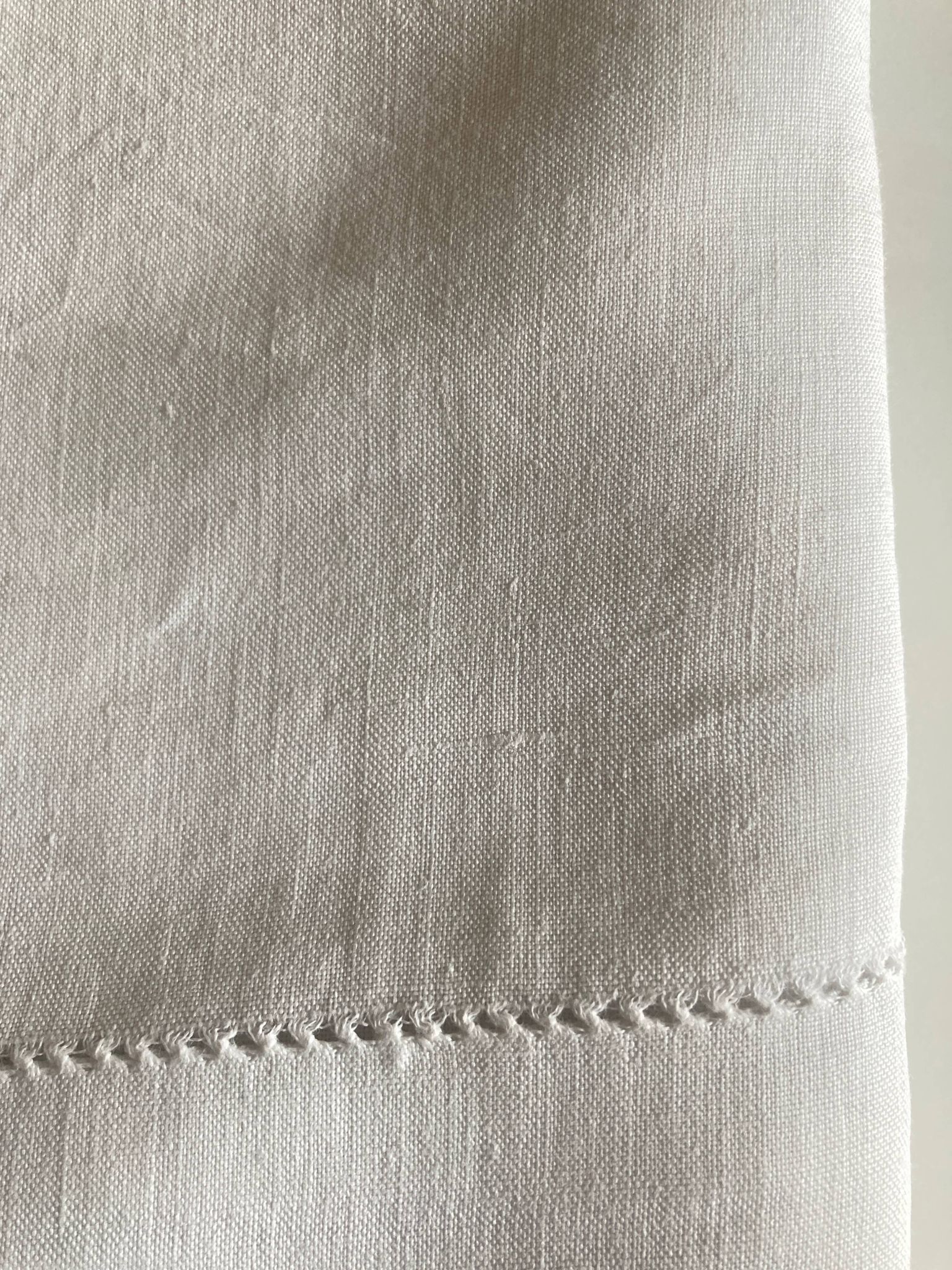Modernist XL sheet in art deco linen thread L240