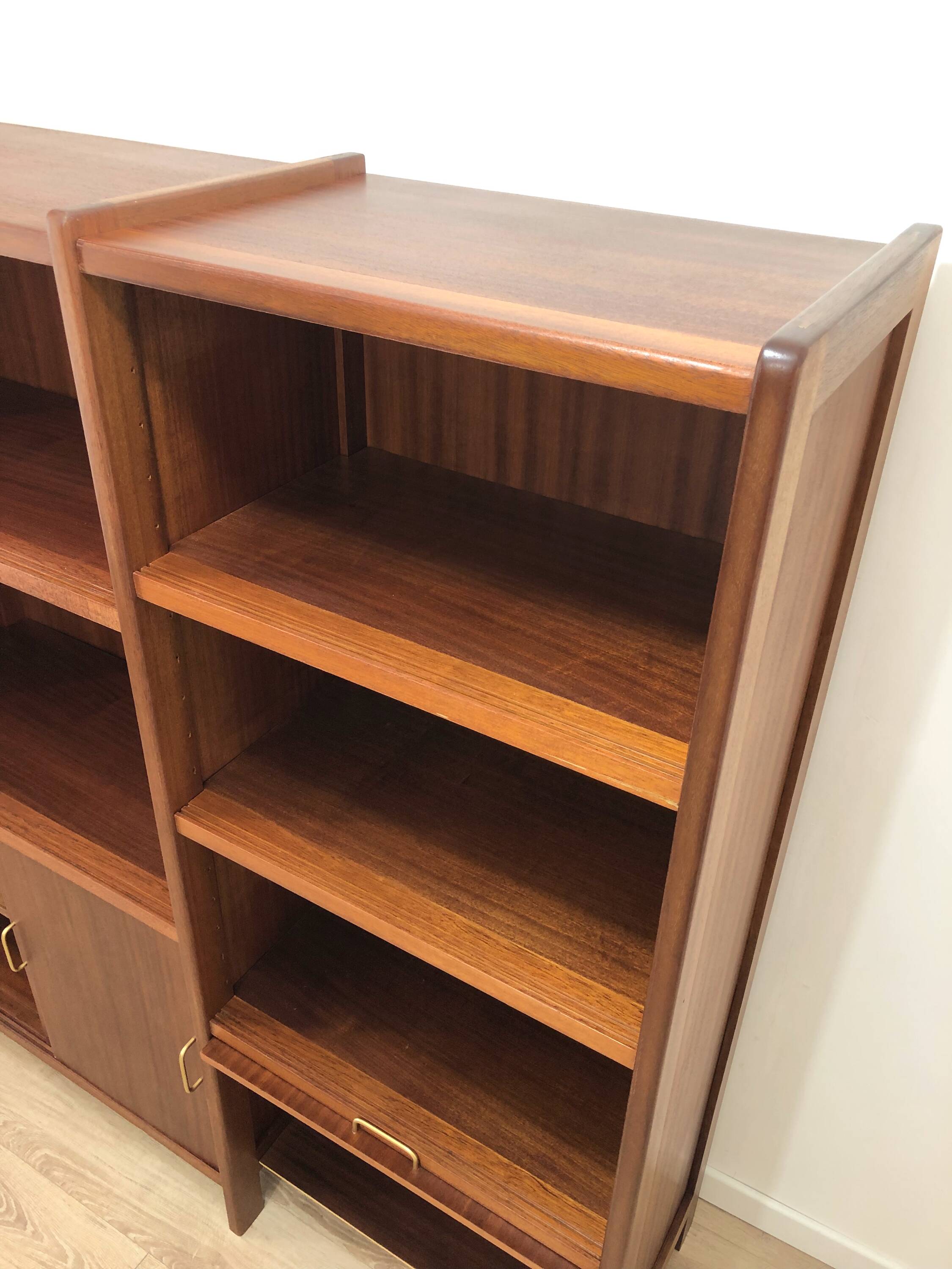 1970s teak bookcase