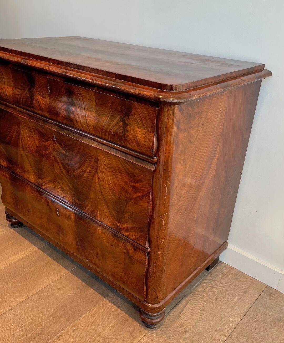 Three-Drawer Mahogany Commode, France, circa 1820