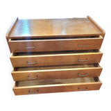 Vintage oak chest of drawers from the 60s