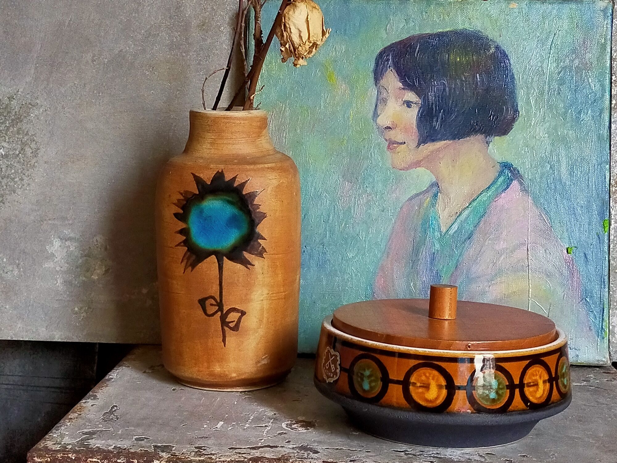 Oil painting on canvas "The little Chinese girl"