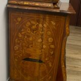 18th Century Dutch Trumeau Walnut with Maple Wood Inlays, Netherlands, 1760