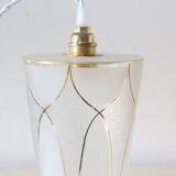 Frosted hanging lamp, vintage