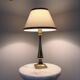 Brass base bedside lamp
