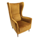 Dark Goldenrod Wingback Armchair model 437 by Gio Ponti for Cassina