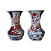 Pair of miniature vases porcelain imari