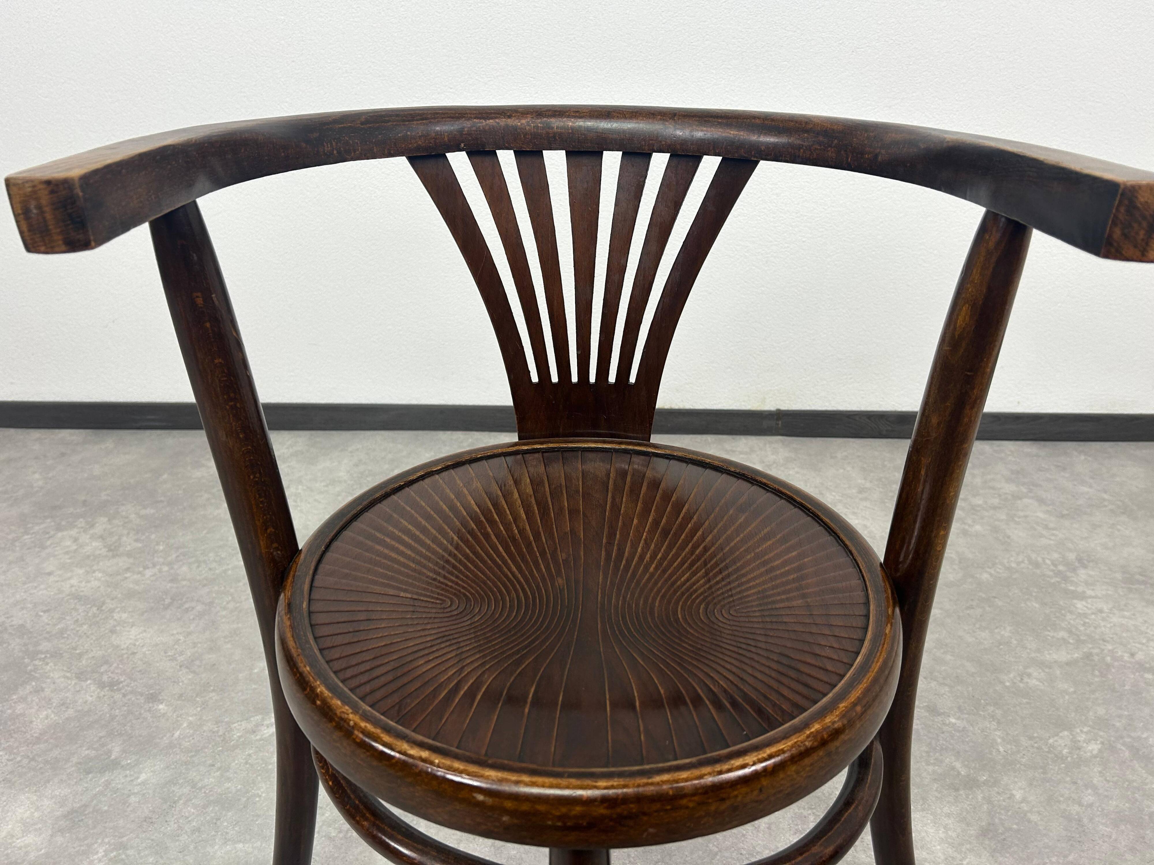 Set of 4 dining chairs by Thonet Debrecen