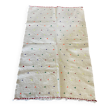 Tapis berbère à pois fluo