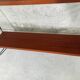 Vintage wall shelf in teak and black metal String Tomado style
