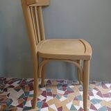 Chaise bistrot jaune moutarde