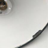 Enameled sheet metal pendant lights