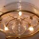 Vintage glass and brass ceiling light