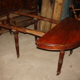 Table 6-foot banner time Louis Philippe mahogany from cuba