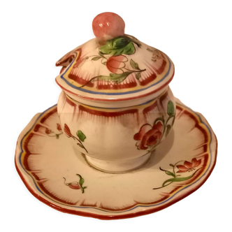 Mustard maker of the lunéville porcelain service early twentieth century