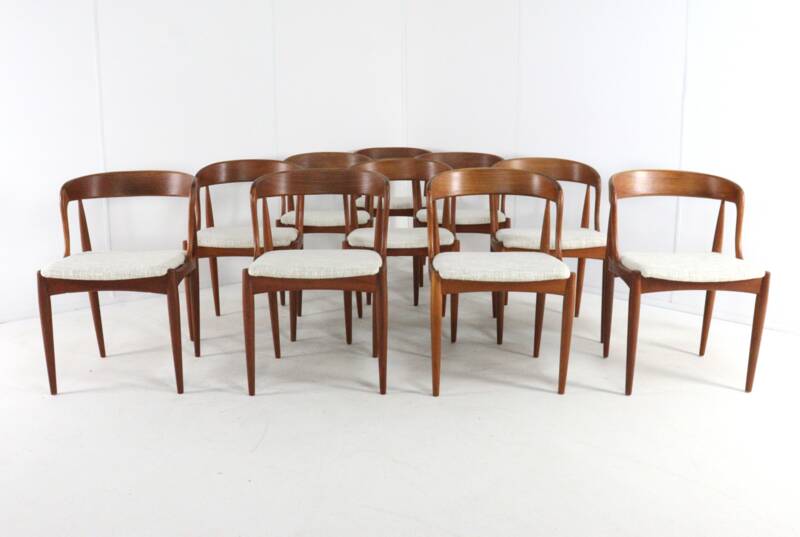 Set of 10 Johannes Andersen chairs for Uldum Møbelfabrik - Danish design