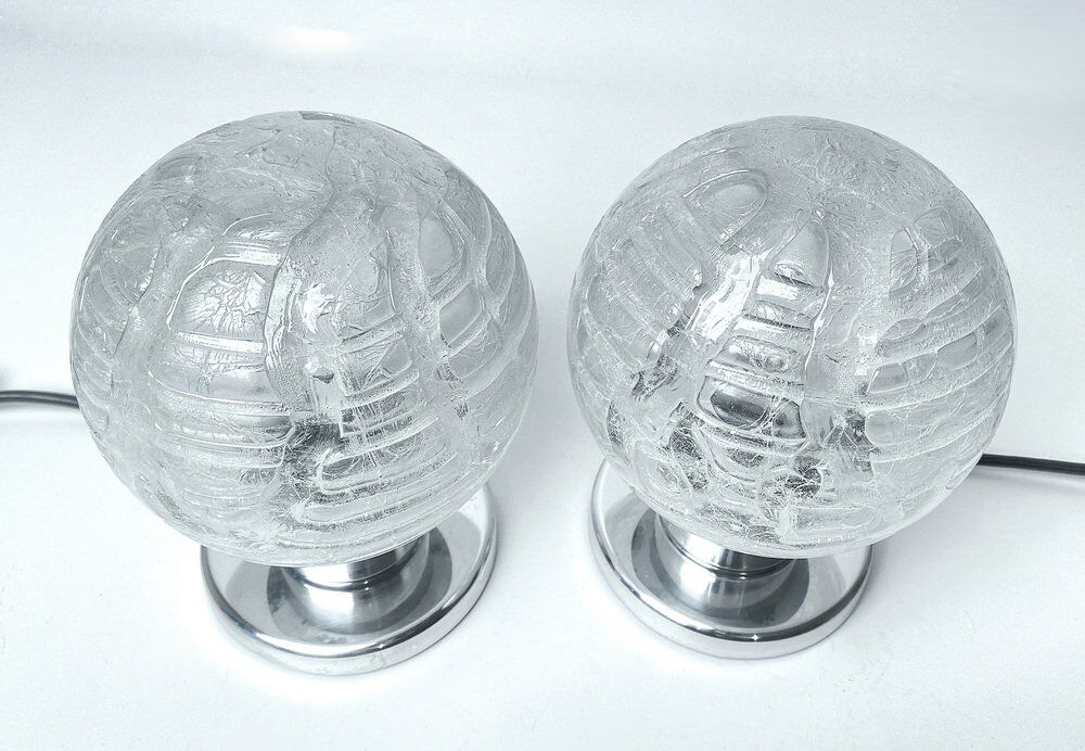 Pair Vintage Space Age Table Lamps from Doria