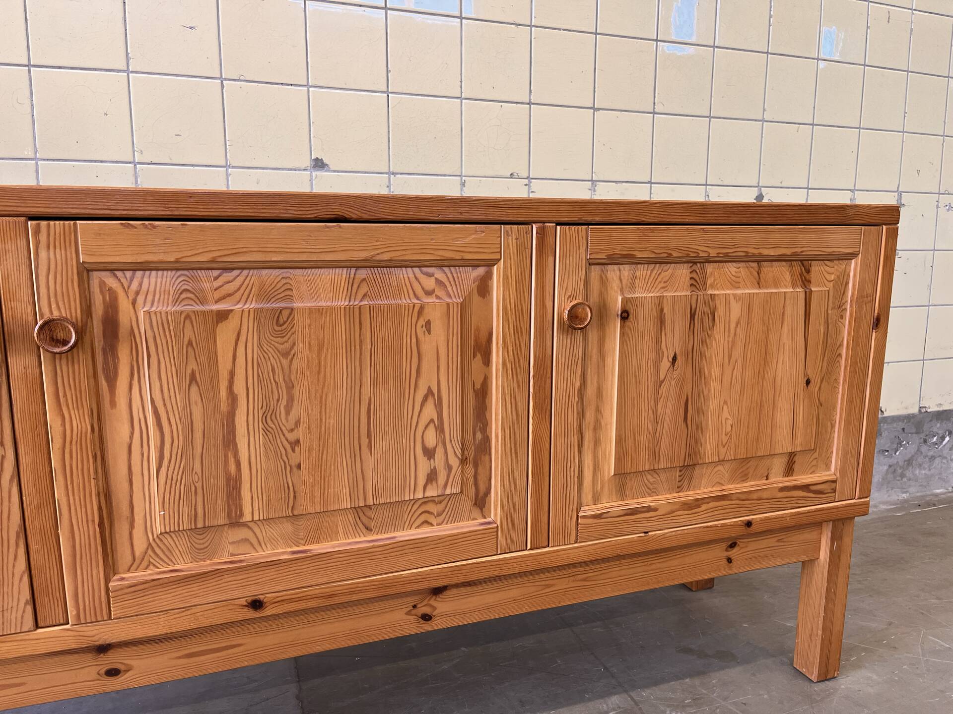 Scandinavian buffet cabinet in solid pine