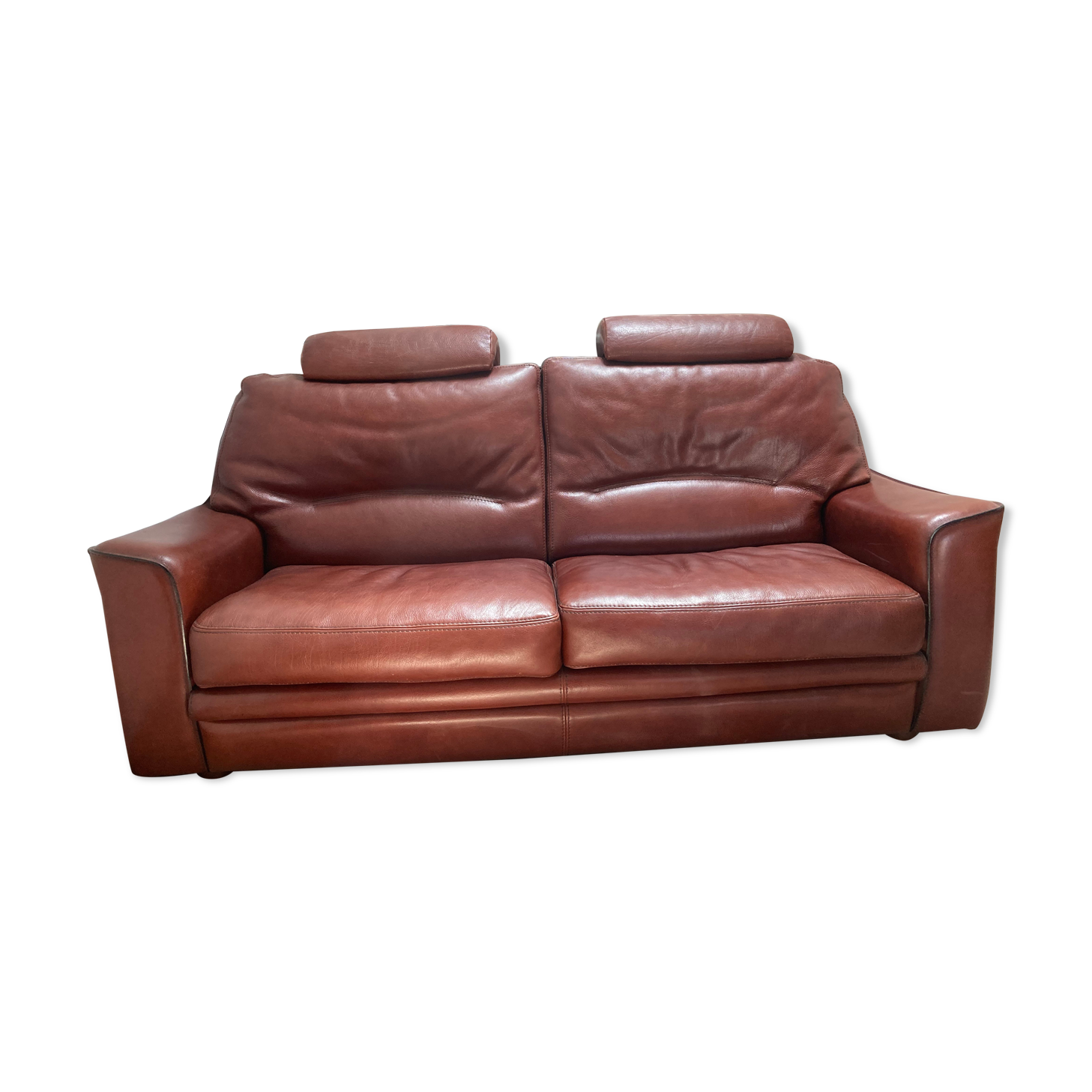 Canape 3 seater 100% leather brown