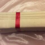Parure neuve anciens draps de lit Métis Fleur bleue