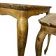 Set of 3 vintage Florentine nesting tables.