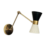 Wall lamp diabolo arm white&black