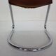 Set of 4 leather dining chairs for Cidue, 1970s, Italy