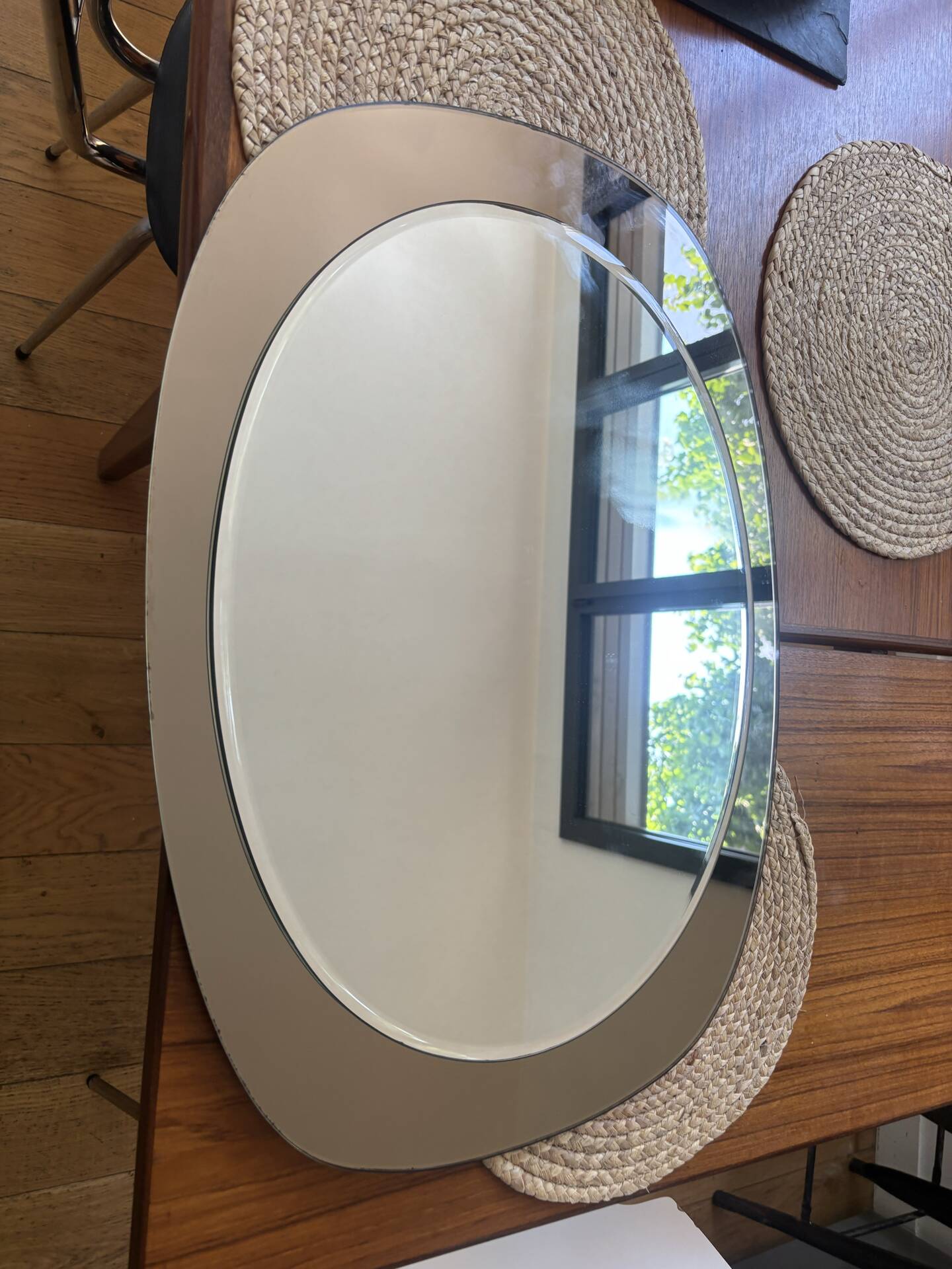 Oval mirror from the 70s