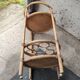table Trolley service bar bottle rack vintage rattan bamboo