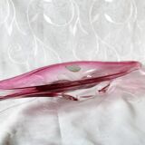 Coupe Val Saint Lambert VSL rose Belgique vide poche