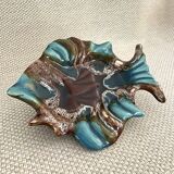 Vide-poche poisson Vallauris – céramique bleue – années 1970