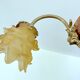 Art Deco pendant light in alabaster marble and bronze,1920s
