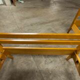 Pair of 1960 Scandinavian twin beds in solid beech