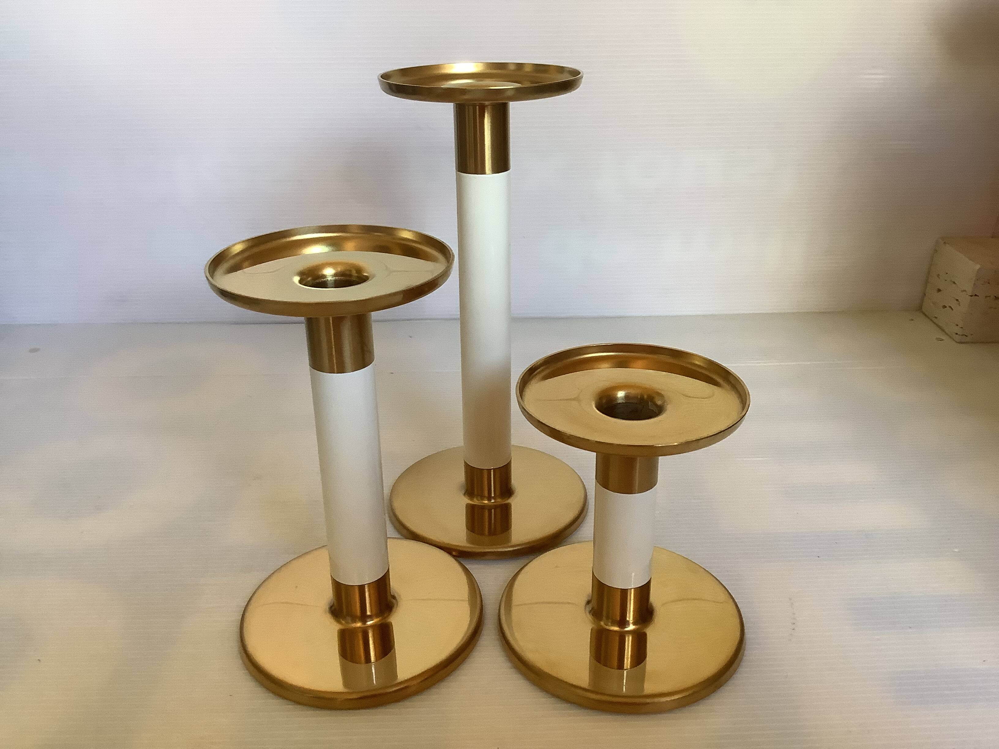 Trio de bougeoirs design Ingegerd Raman scandinave