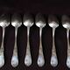 Housewife 6 people style Rocaille in silver metal