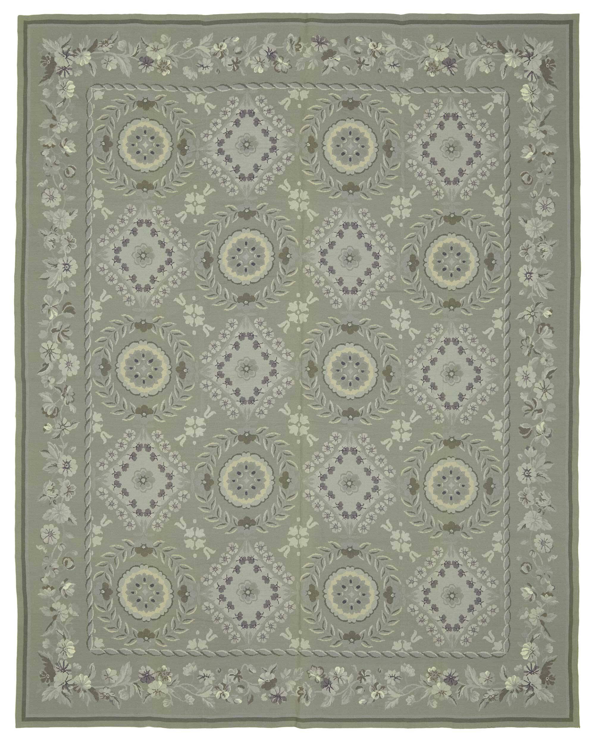 Handmade Vintage Flatweave Needlepoint Kilim 242 cm x 308 cm