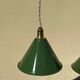 Paire de suspension tôle émaillée conique vintage indus rétro