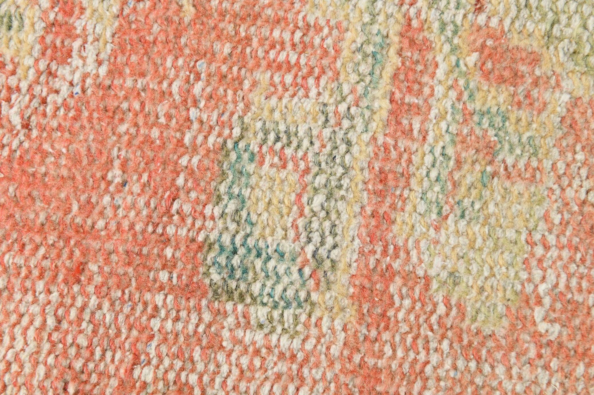 6x8 Peach Red & Yellow Vintage Rug,  181x260Cm