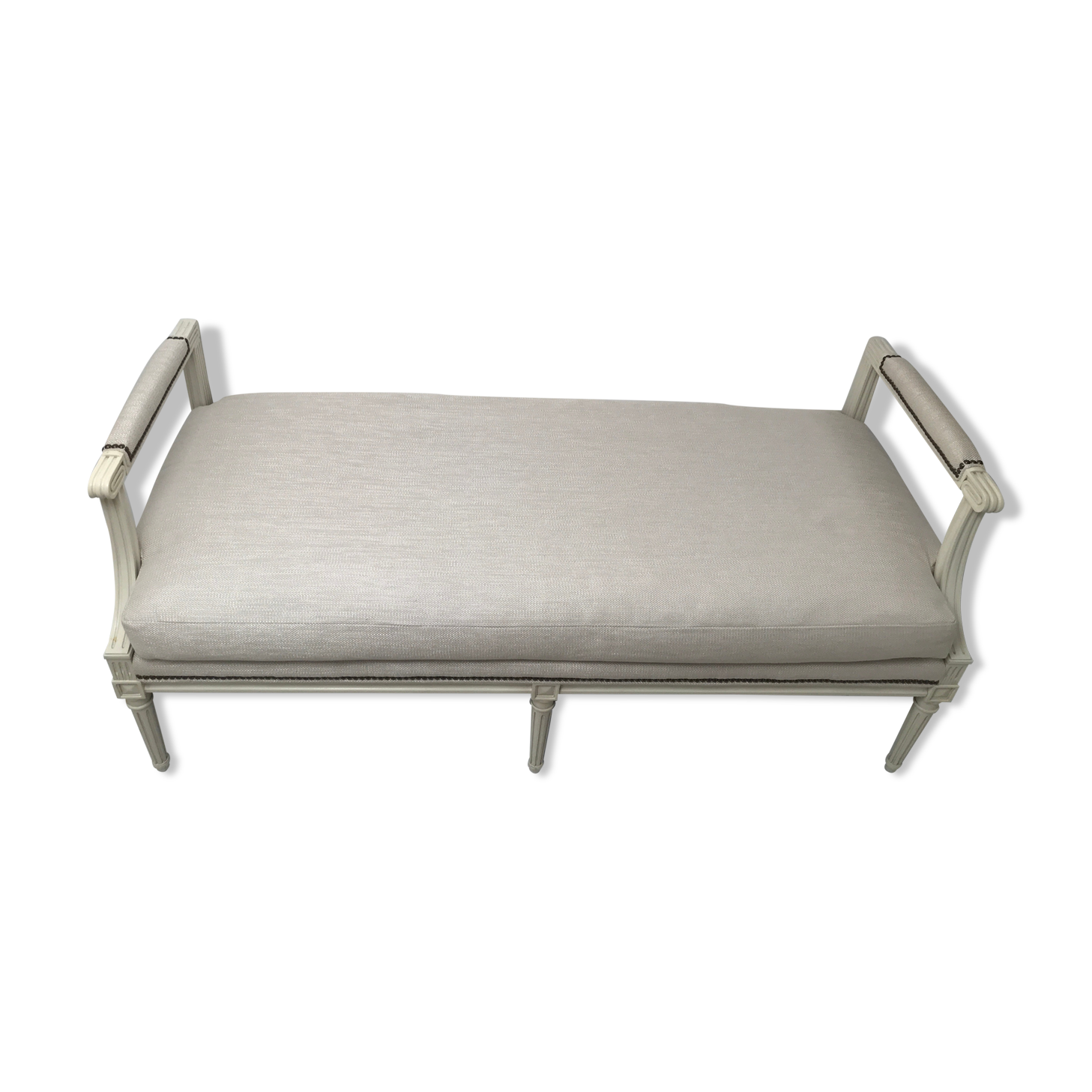 Updated bed end bench 3 seats baroque style