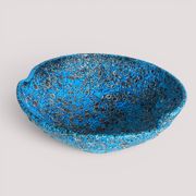 Turquoise ceramic fruit bowl by Charles Cart Vallauris, circa the 1960s.
