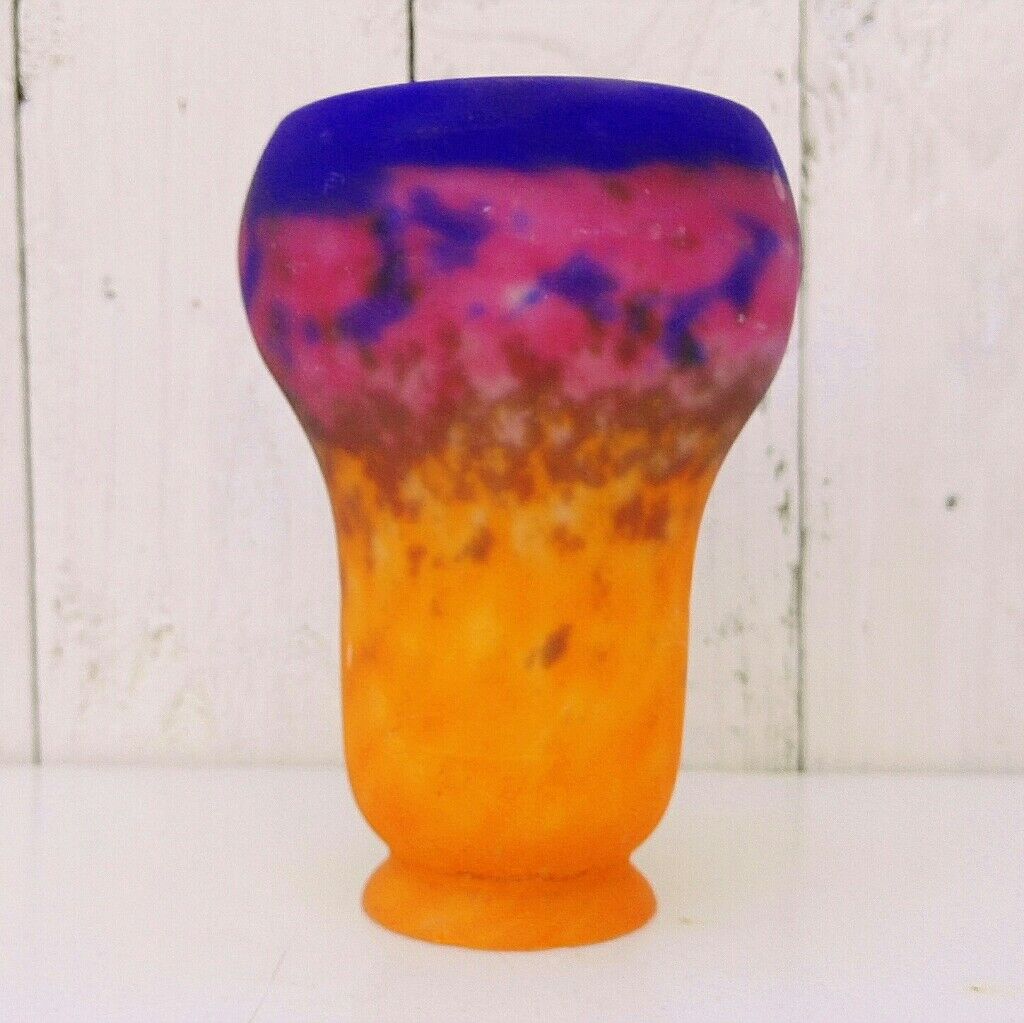 Tulipe pâte de verre art déco 20-30’s muller