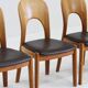 Vintage Danish teak dining chairs by Niels Koefoed set of 6