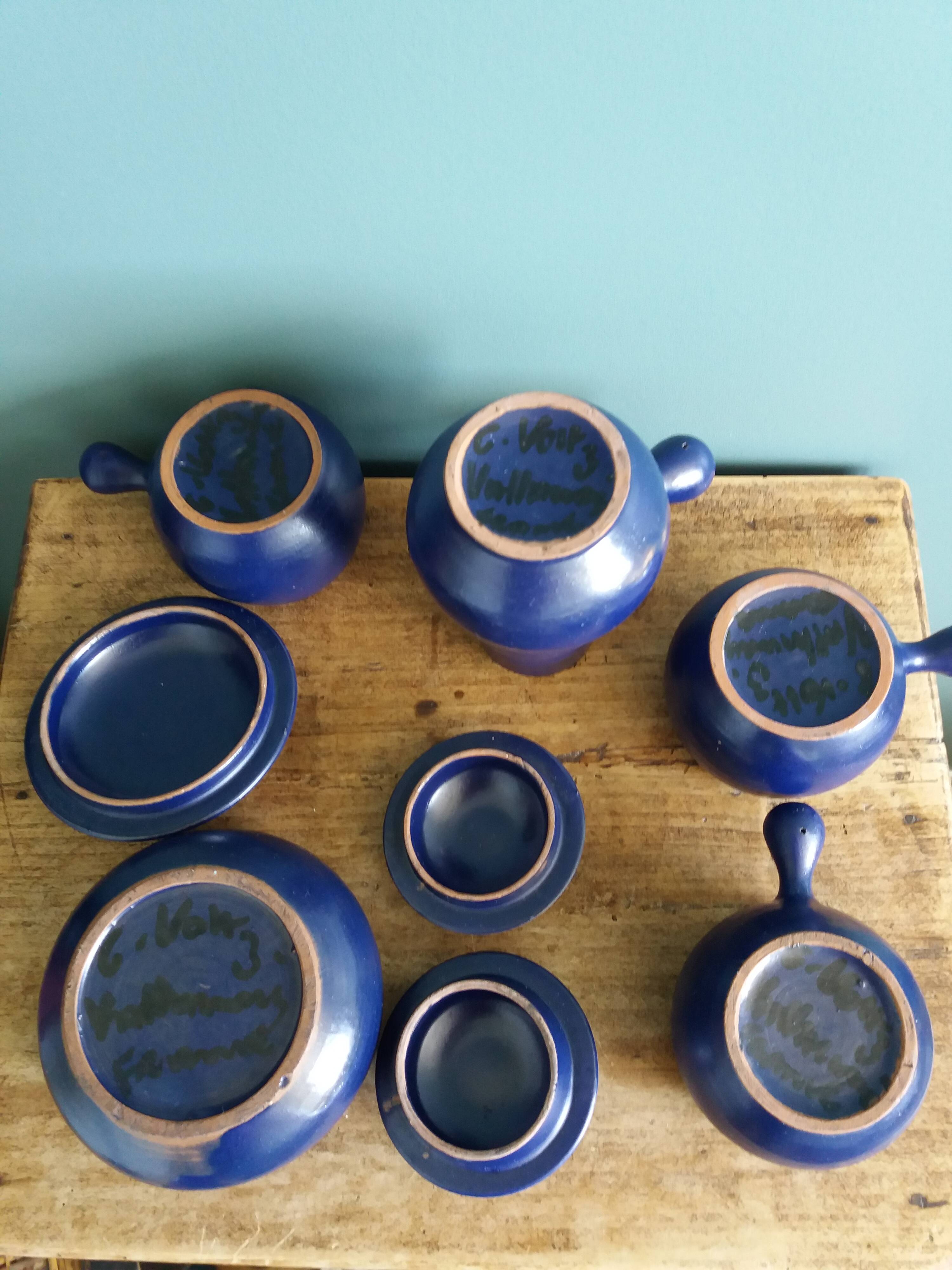 Service signed Charles Voltz Vallauris