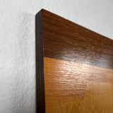 Mid-century wood veneer intarsia wall panel, 1960s