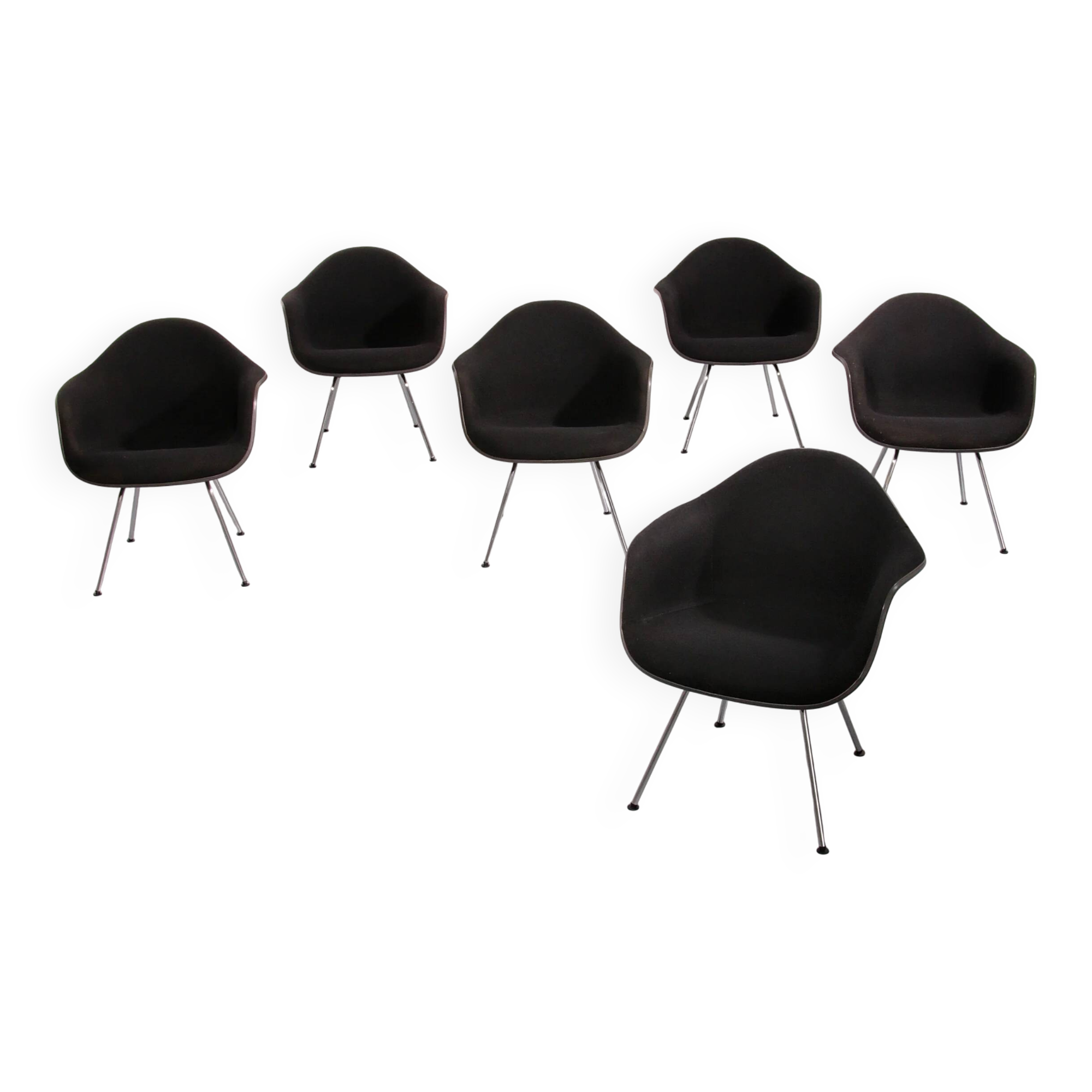 Dining chairs by Charles Eames and Ray Eames Model Dax 1970
